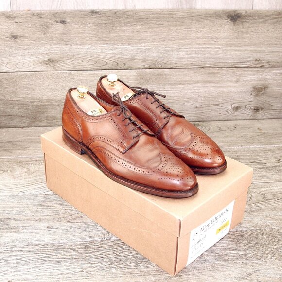 Allen Edmonds LOMBARD 10.5 D Walnut * add $15 Cedar Trees - Picture 12 of 13